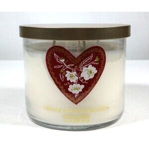 Orange Flower Macaron Scented Candle - Threshold 14oz Three Wick - New